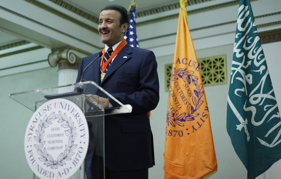 Saudi Arabian prince receives Chancellor's Medal for Outstanding Achievement