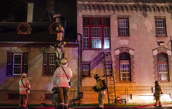 Fire breaks out at Grace Episcopal Church on University Avenue, no injuries reported