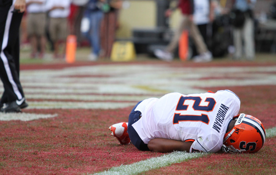 Whigham stays overnight in Tallahassee hospital with abdominal injury, internal bleeding