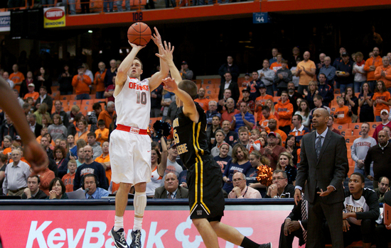Cooney hits pair of 3s, mostly struggles in exhibition Syracuse's win over Adrian