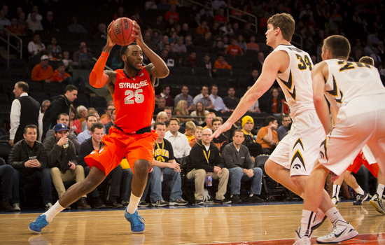 Christmas, McCullough dominate offensively, lead No. 23 Syracuse to win over Iowa