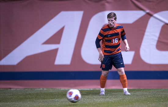 Andreas Jenssen spikes Syracuse's ball movement in 1st-round ACC tournament win