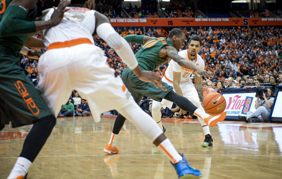 Live Blog: Syracuse men's basketball loses to No. 13 Miami, 64-51