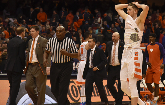 Syracuse folds late in regulation for 3rd straight game, drops matchup with Clemson, 74-73, in overtime