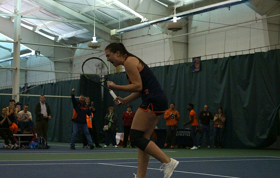 Anna Shkudun's final-match win propels Syracuse to 4-3 win against Notre Dame