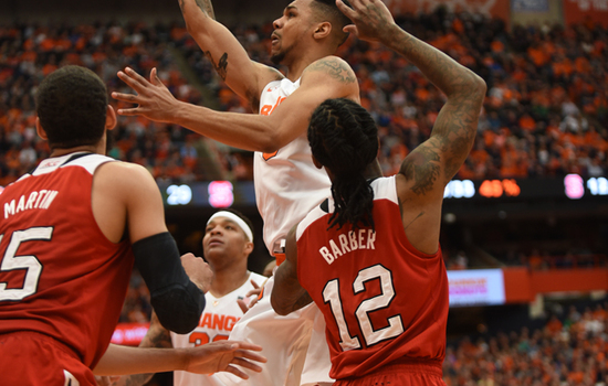Syracuse shuts down ACC's leading scorer, Anthony 'Cat' Barber, in 75-66 win