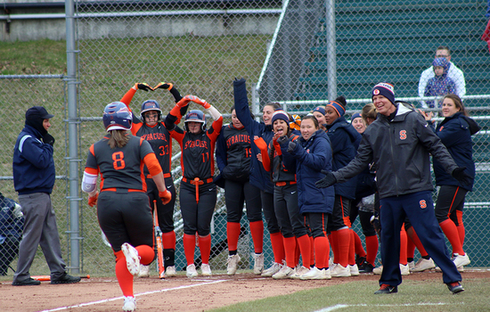 Corinne Ozanne breaks Syracuse softball's all-time career home-run record in 22-1 win over Canisius