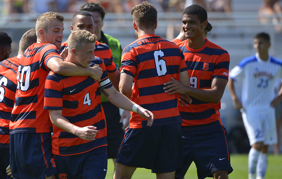 Syracuse men's soccer players explain viral heading video