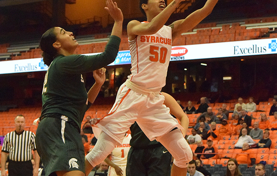 Syracuse women's basketball makes up for lack of 3s with inside, transition scoring in win over Michigan State