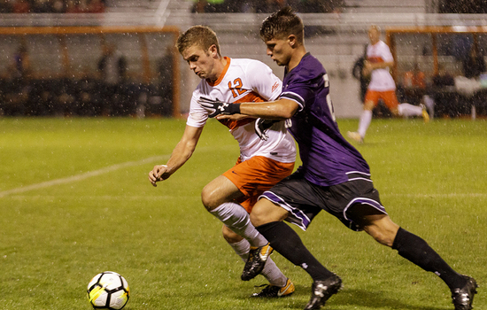 'Not the freshman he once was,' defender John-Austin Ricks scores like a forward