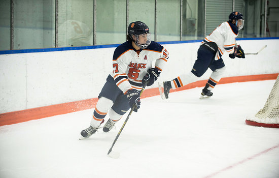 Peter-Owen Hayward looks to build upon successful freshman season with Syracuse club ice hockey