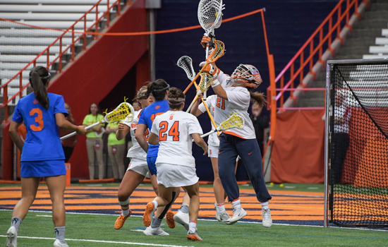 Asa Goldstock stars in net as No. 8 Syracuse topples No. 4 Florida, 17-15