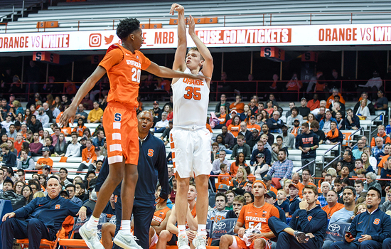 Jalen Carey’s ankle sprain, Buddy Boeheim’s quick release and more from Syracuse’s intrasquad scrimmage