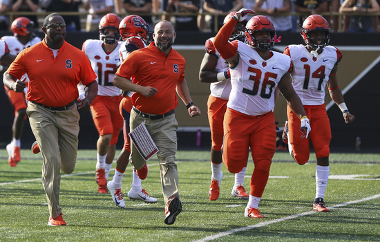 Syracuse fullback Chris Elmore is driven by his best friend’s death
