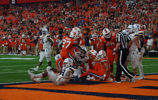 Despite blowout win over UAlbany, SU ties program-record of 16 penalties