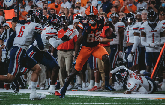 Syracuse’s wide receiving core flashes potential without Harris in loss to FSU