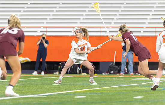 Tyrrell sisters steer SU back to dominance in 25-8 win against Johns Hopkins