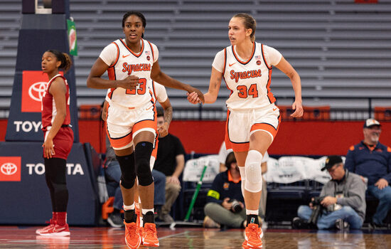 Alyssa Latham's career-high 23 points leads SU to win over Alabama