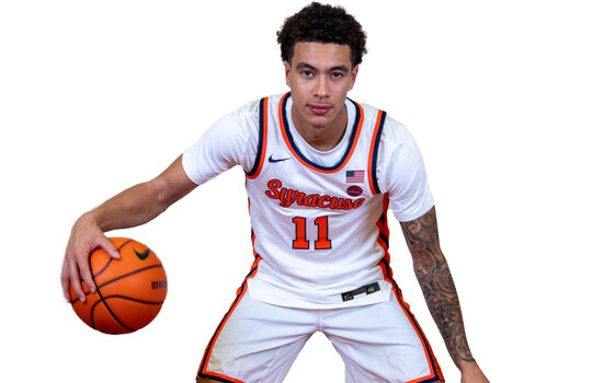 THE MAESTRO: Naithan George established himself as the ACC’s top passer. He’ll now conduct Syracuse’s symphony.