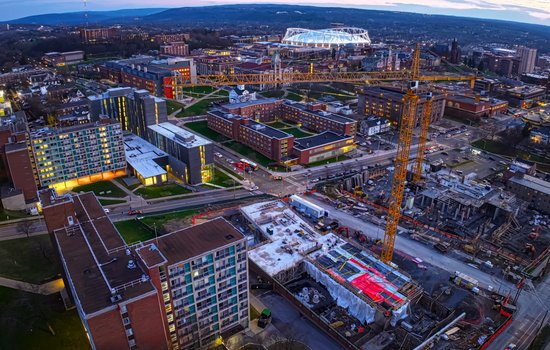 Ongoing construction at SU brings road closures, detours into fall semester