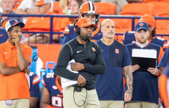 Fran Brown talks depth chart, New Hampshire in weekly availability