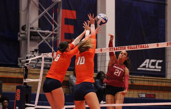 Syracuse volleyball falls in 4 sets to Arkansas in home opener