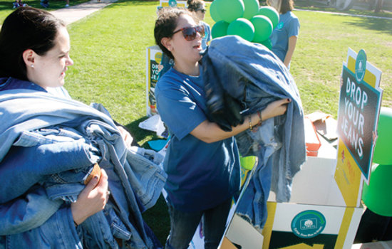 Drive brings in 70 pairs of jeans for eco-friendly reuse