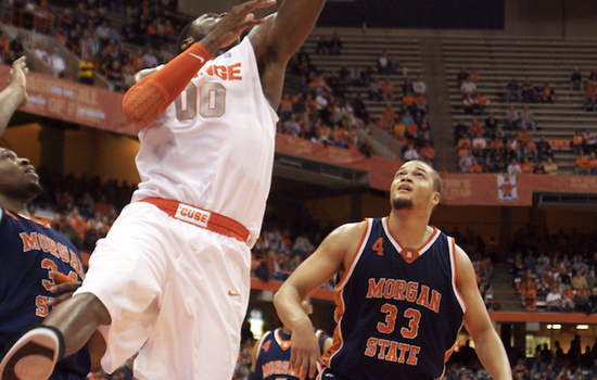 MBB :  GET YOUR SHARE: Behind season-high 34 assists, SU cruises to win over Morgan State