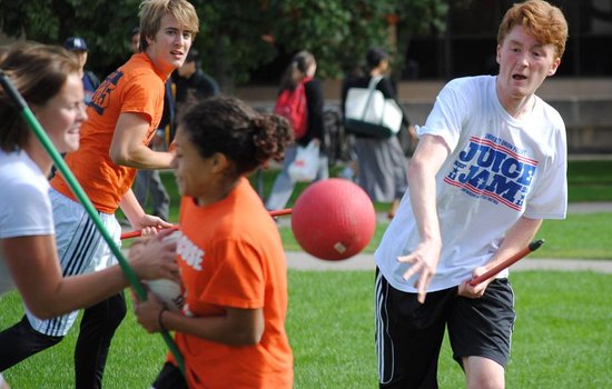 Quidditch game flies onto Quad