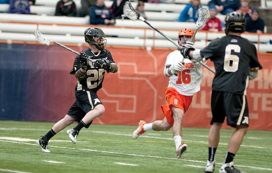 MLAX : STRIKE BACK: Syracuse pulls out victory over Army in fast-paced game