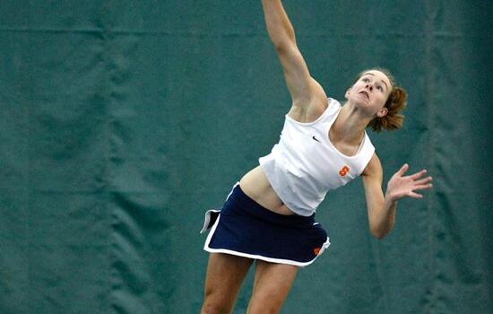 TENNIS :  All in: Harman's competitiveness, vigor makes her fitting leader of Syracuse