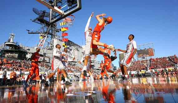 Gallery: Syracuse opens season with 62-49 win over San Diego State on USS Midway