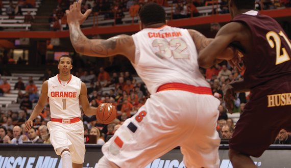 Aggressive Triche leads efficient fast-break offense, creates scoring opportunities in Syracuse’s 103-60 win over Bloomsburg