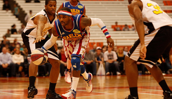 Globetrotters thrill Carrier Dome crowd with fans-choice rules, hijinks in 114-100 win against Global Select