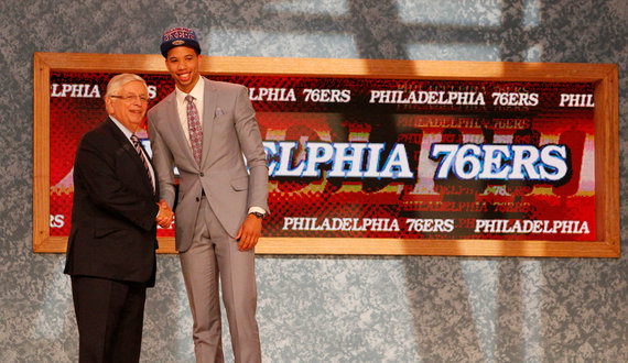 Carter-Williams joins long-time friend Nerlens Noel with Philadelphia 76ers as 11th pick in 2013 NBA Draft