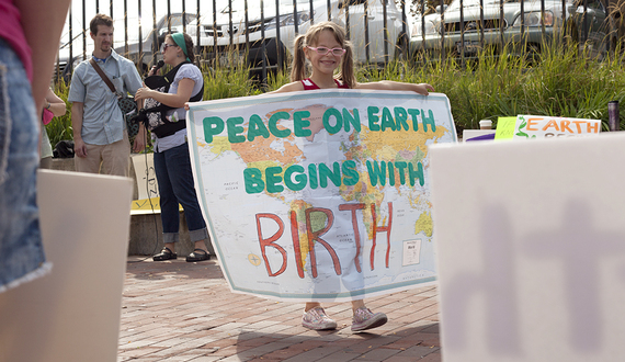 Rally advocates for expanding options for giving birth