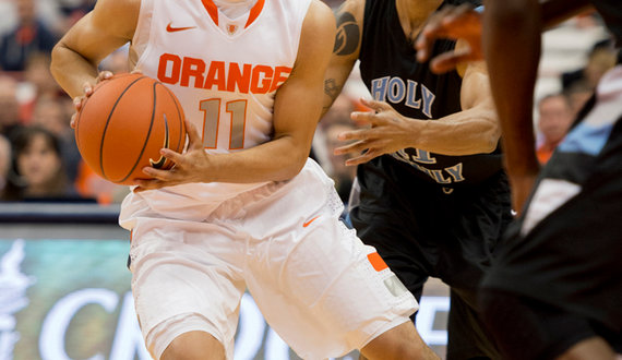 Ennis controls game in Syracuse’s exhibition win over Holy Family