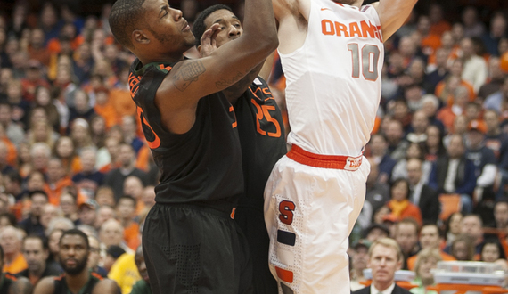 STORM TROOPERS: No. 2 Syracuse comes back to escape Miami in ACC opener