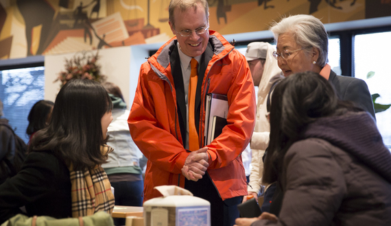 Gallery: Chancellor Syverud interacts with SU community during first day