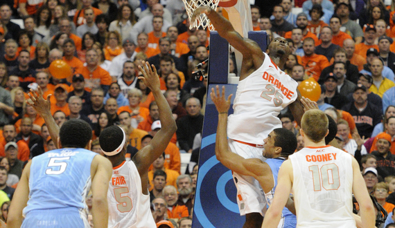Christmas puts together all-around game, helps energize SU to win over UNC