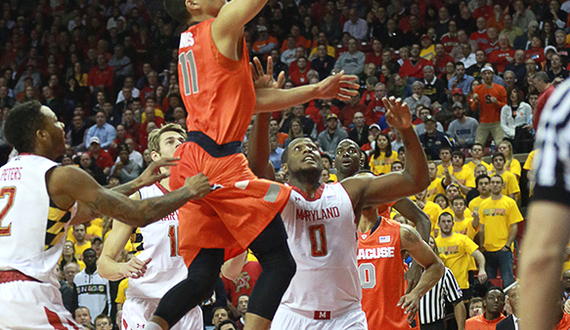 ANOTHER CLOSE CALL: No-call on Faust drive helps Syracuse stave off Maryland comeback, dodge 3rd straight loss