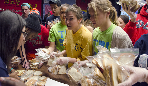 Chapters collaborate to support soup kitchen