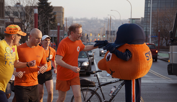 Students, SU community run with Chancellor Kent Syverud in first-ever Fun Run