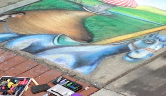 Street painting festival transforms Montgomery Street into Chalk Zone