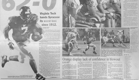 Time Machine: No. 16 Syracuse blown out by Michael Vick, No. 4 Virginia Tech in 1999