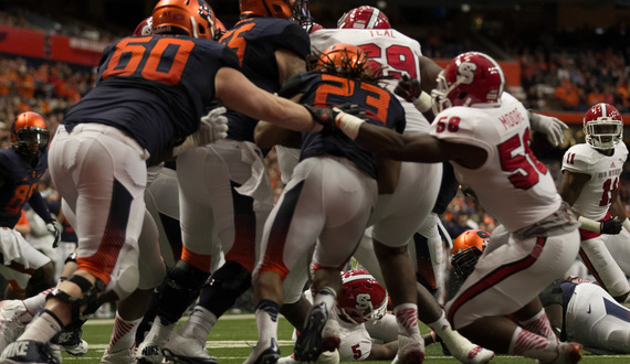 Injuries ravage Syracuse offensive line, limit offense in loss to Wolfpack