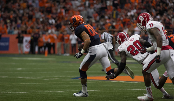 West sets career-high in receiving yards in loss to Wolfpack, hints at strong finish to SU career