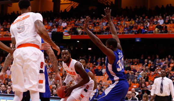 Christmas tallies double-double, struggles with foul trouble in Syracuse’s 65-47 win over Hampton