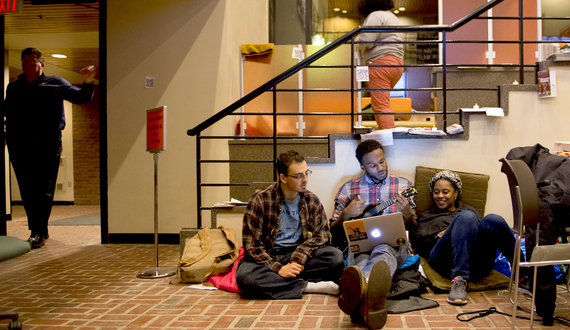 Protesters at sit-in build sense of community in Crouse-Hinds