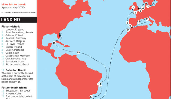 Students participate in Semester at Sea, travel to 14 countries